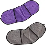 Niuhong 2 Pieces Large Pet Towel Microfibre Pet Bath Towel Warm Dog Towel Soft Cat Towel Dog Quick Drying Absorbent Drying Towel Drying Absorbent Small Dogs Cats Bathing