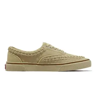 【VANS】休閒鞋 V95CF I.Lace Era I. Lace 男女鞋 卡其 麂皮 編織 鬆餅底 日本線(6301350001)