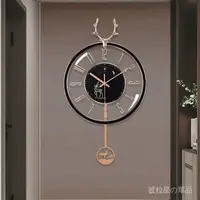 在飛比找樂天市場購物網優惠-掛鐘 壁掛時鐘 咕咕鐘 造型時鐘 掛鐘北歐 ins 鹿頭創意
