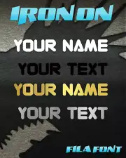 FILA Font Iron-On Transfer ✨ Your Name or Text