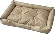 Qianly Dog Cat Bed Dog Cushion Soft Non Slip Autumn Winter Pet Cat Nest Puppy Crate Mat for Poodle Pomeranian Kitten Puppy, Gold