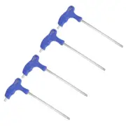 8mm Ball End Hex Key T-Handle Wrench Spanner, Metric CR-V Steel 4 Pcs