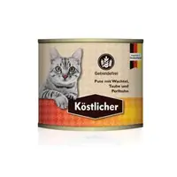 在飛比找大樹健康購物網優惠-【Kostlicher 可莉司朵】 無穀主食貓罐-火雞肉+鵪