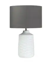 Alexandria Glossy White Ceramic Table Lamp