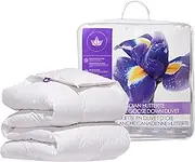 Canadian Down & Feather Co. - Regular Weight Canadian Hutterite Goose Down Comforter Double Size - 400 TC Shell 100% Cotton 140 GSM - Made in Canada