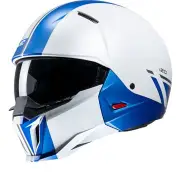 I20 Batol White Blue MC2SF Jet Helmet