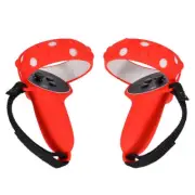 Silicone Handle Grip Cover Controller Sleeve w/ Hand Strap for Oculus Quest 2 VR