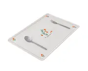 P02 Flower Simple Table Mat Waterproof Oil-proof Anti-scald Tea Table Mat Potholder Bowl Mat Western Placemat Round Silicone Pot Mat