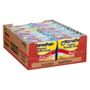 Maruchan Ramen Less Sodium Beef, Instant Noodles, Ready to Eat Meals,...