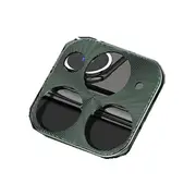Anti-scratch Metal Circle Ring Phone Camera Lens Protector for iPhone 11 GREEN COLOR