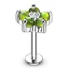Piercing Labret Ear Flower Green Lamp