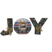 AGD Christmas Decor - Nutcracker Ballet Chunky Joy Letters Tabletop Sign