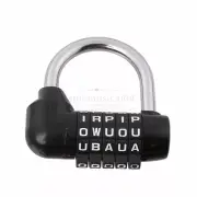 5 Digit letter Secure Combination Lock Password Gym Padlock Black