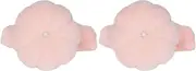 NDNCZDHC 2 PCS Wrist Pin Cushion, Pink Pumpkin Shape Pincushions with Wrist Strap, Cute Sewing Pincushions for Needlework
