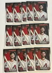 2024 Topps Update Blaze Alexander Rookie Debut Lot x14 Diamondbacks