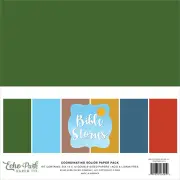 Echo Park Double-Sided Solid Cardstock 12"X12" 6 pack Bible Stories, 6 Colours*
