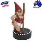 Resin Gnome Figurine Art Landscape Pole Dance Dwarf Fairy Miniature Statue Craft