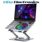 mbeat Stage S8 Rotating Laptop Stand with RGB Cooling Fan and USB Ports