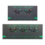 4 /6 Channel Headphone Amplifier Stereo Audio Independent Volume Control