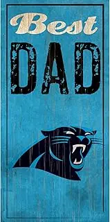 Fan Creations Carolina Panthers Best Dad Sign, Multicolored