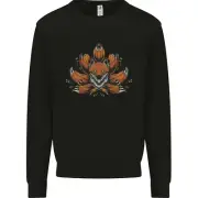 A Trippy Fox With Seven Tails Kids Sweatshirt Jumper