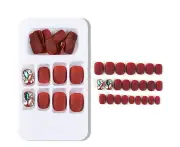 3 boxes Color Press-On Manicure, Gel Nail Kit, Polish-Free Solid Color Mani, Nail patch wear manicure nail piece finished product