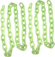 WHAMVOX 2pcs Simulated Luminous Chain Costume Accessory Halloween Halloween Props Decoration Chain Festive Atmosphere Costume Props Decorations Cosplay Accessory Light Green Abs