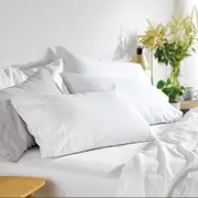 MyHouse Riley Bamboo Cotton Flat Sheet - White - King