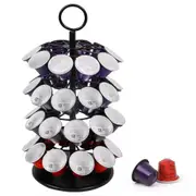Coffee Capsule Organizer 360 Degree Rotating Holder Rack for 40 Pods Storage