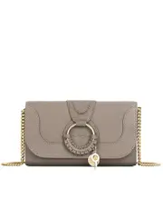 See By Chloé Hana Chain Wallet in Motty Grey