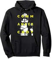 [STAR WARS] Clone Wars Commander Cody Text Overlay Pullover Hoodie