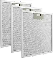 3pcs W10169961A 5 Layer Extractor Fan Silver Range Hood Filter, Aluminum Mesh Hood Grease Filter 10.5 x 12 Inch Fit for Whirlpool, Kitchen Aid, Range Hoods