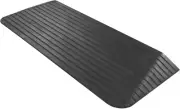 Solid Rubber Threshold Ramp 2" Rise 1,500 Lb. Capacity for Wheelchairs and Power