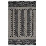 Modern Handmade Wool Rug-Casablanca 6343-Charcoal-110x160cm