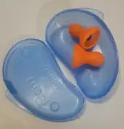 Honeywell Howard Leight Quiet Reusable Earplugs, 10 Pairs QD1, Orange with case