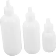 MERRYHAPY 3pcs Bottled Hair Oil Bottle Diapers Applicator Bottle Squeeze Bottles for Liquids Face Empty Bottles for Oil Monomer Bottle Travel Squeeze Bottle White Plastic