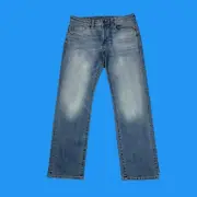 Buffalo David Bitton Jeans Mens Size 31x30 Relaxed Straight Driven Faded Denim