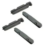 4 x replacement brake pad inserts for BROMPTON bikes GREY