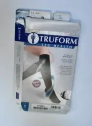 Truform Sheer Compression Stockings 15-20 MmHg Knee High 20 Denier 1722 Navy L
