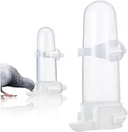 POPETPOP 2Pcs Automatic Bird Feeder and Water Dispenser for Bird Cage Transparent Parrot Food Dispenser Cups Reliable Feeding for Pet Birds Easy to Clean and Monitor Food