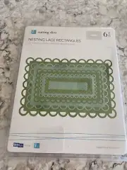 Lifestyle Crafts QuicKutz Cutting Die Set NESTING LACE RECTANGLES- DC0164-6 Dies