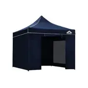 Instahut 3x3m Outdoor Gazebo with Walls - Navy