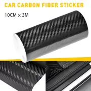 Carbon Fiber Protector Sticker Car Strip Door Anti Sill Scratch Tape 10cm*3M (for: Renault)