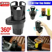 Adjustable 2in1 Car Seat Cup Holder Water Bottle Drink Coffee Cleanse Storage US