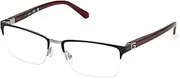 [GUESS] GU50191 002 Matte Black 56/18/145 Men's Glasses, 002 Matte Black, 56/18/145