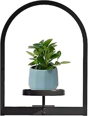 Wall Plant Stand, Metal Plant Wall Frame, Window Flower Shelves, Stylish Modern Decor, Multi-Functional Frame Display, Vertical Storage, for Balcony Garden Patio