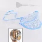 Disposable hair coloring highlighting tinting bleach dye steak cap hook set SFB