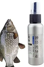 Fish Attractant Spray,Bass Attractant - 50ml Liquid Enhancer Additive Lures Cod Trout Carp Outdoors for Lakes Rivers Freshwater Reservoirs