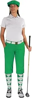 [Golf Knickers] Ladies Select A Style Golf Knicker Outfit - Matching Golf Cap - Lime