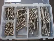 125 pc Ford #8 with #6 phillips oval head stainless steel trim screws assortment (for: Lincoln)
